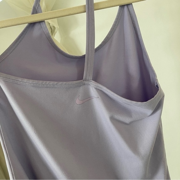 Nike DRI-FIT Y Back Halter Purple Workout Tank Top | Athletic Yoga Pilates wear - Picture 4 of 5